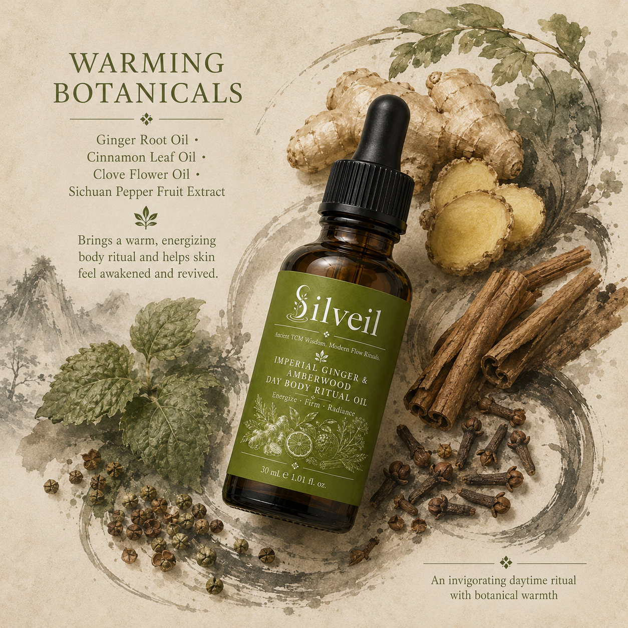 SILVEIL Imperial Ginger Warming Body Oil
