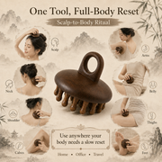SILVEIL HaloRing Wooden Scalp & Body Massager