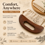 SILVEIL ArcGrip Wooden Body Acupressure Massage Gua Sha Tool