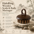 SILVEIL HaloRing Wooden Scalp & Body Massager
